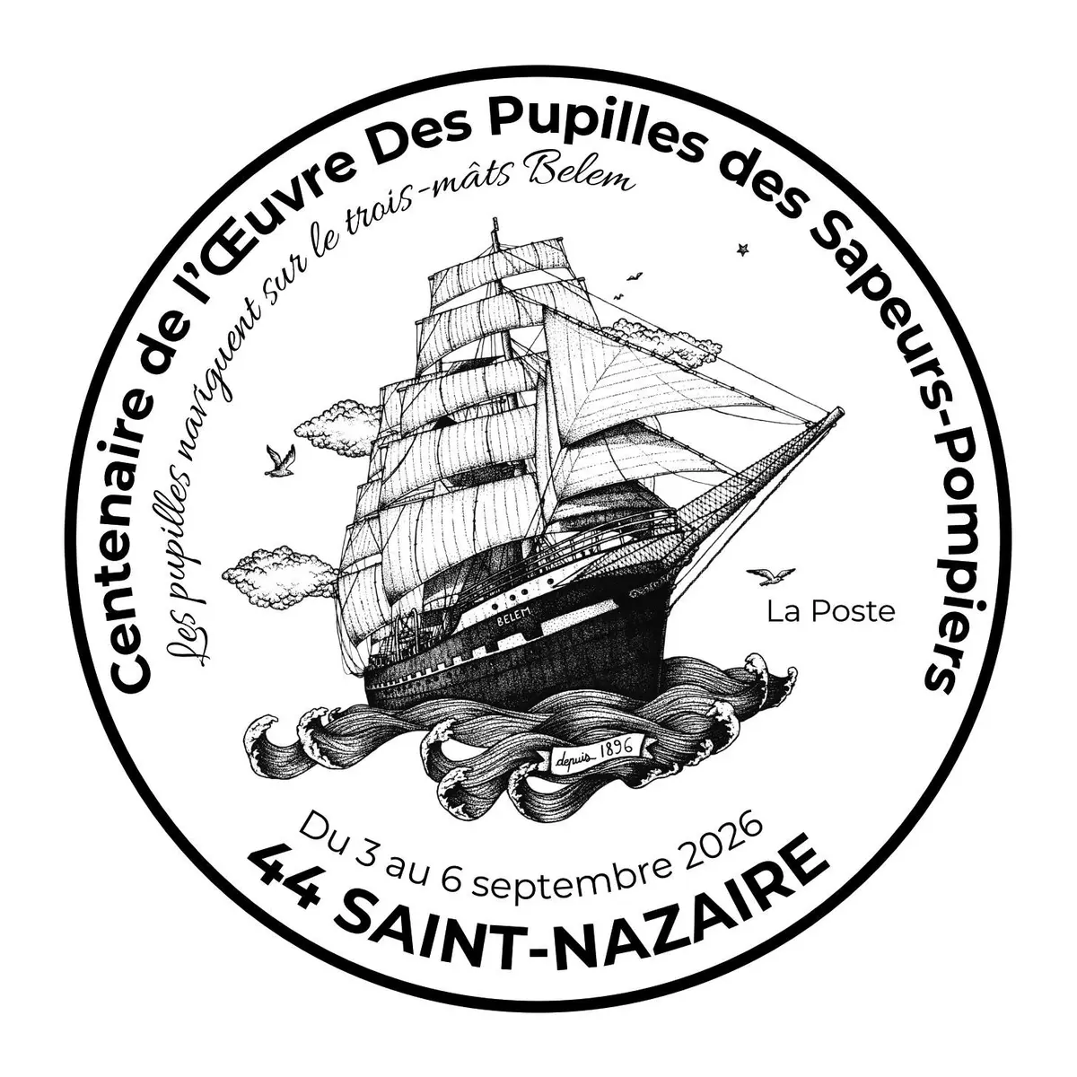 Timbre à date du centenaire de l'ODP