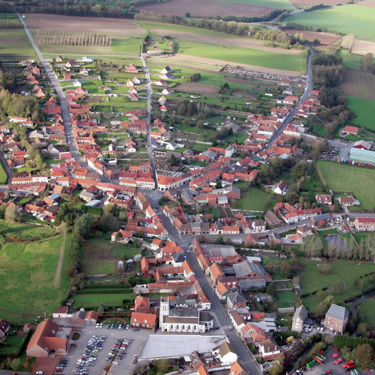Vue aérienne THEROUANNE © AUDRSO