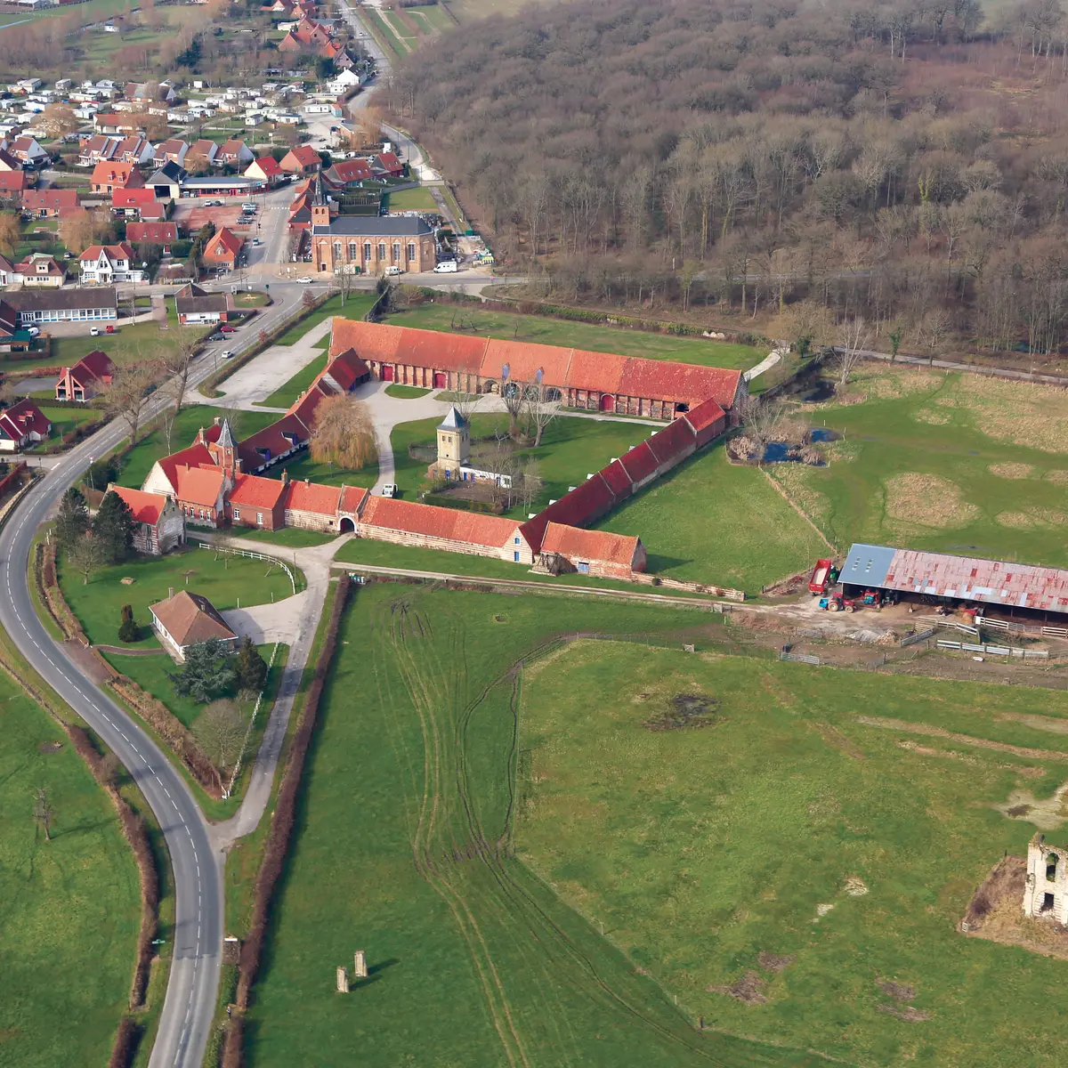 Vestiges de l'Abbaye Vue aérienne 2013 CLAIRMARAIS © AUD (à mentionner obligatoirement) (8)