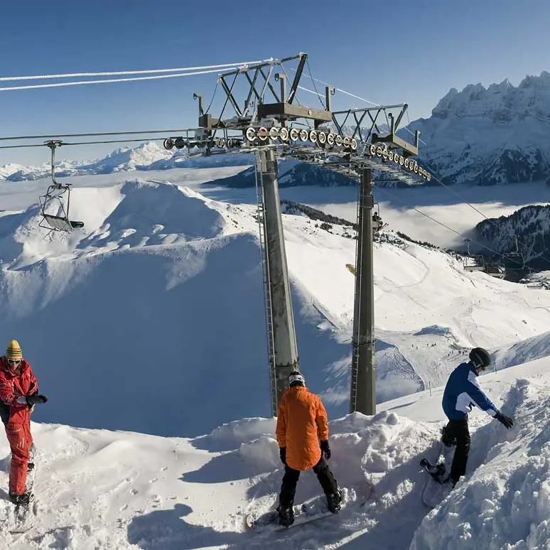 Snowboard session-ESF Montriond