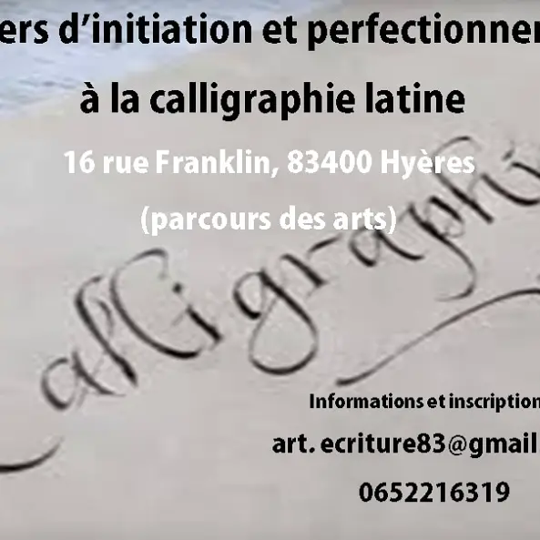 Cours de calligraphie par Anne-Sophie Davoli