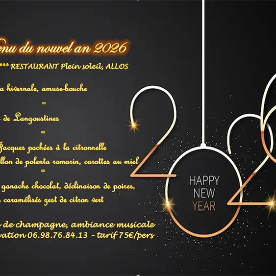 Menu du 31 décembre
