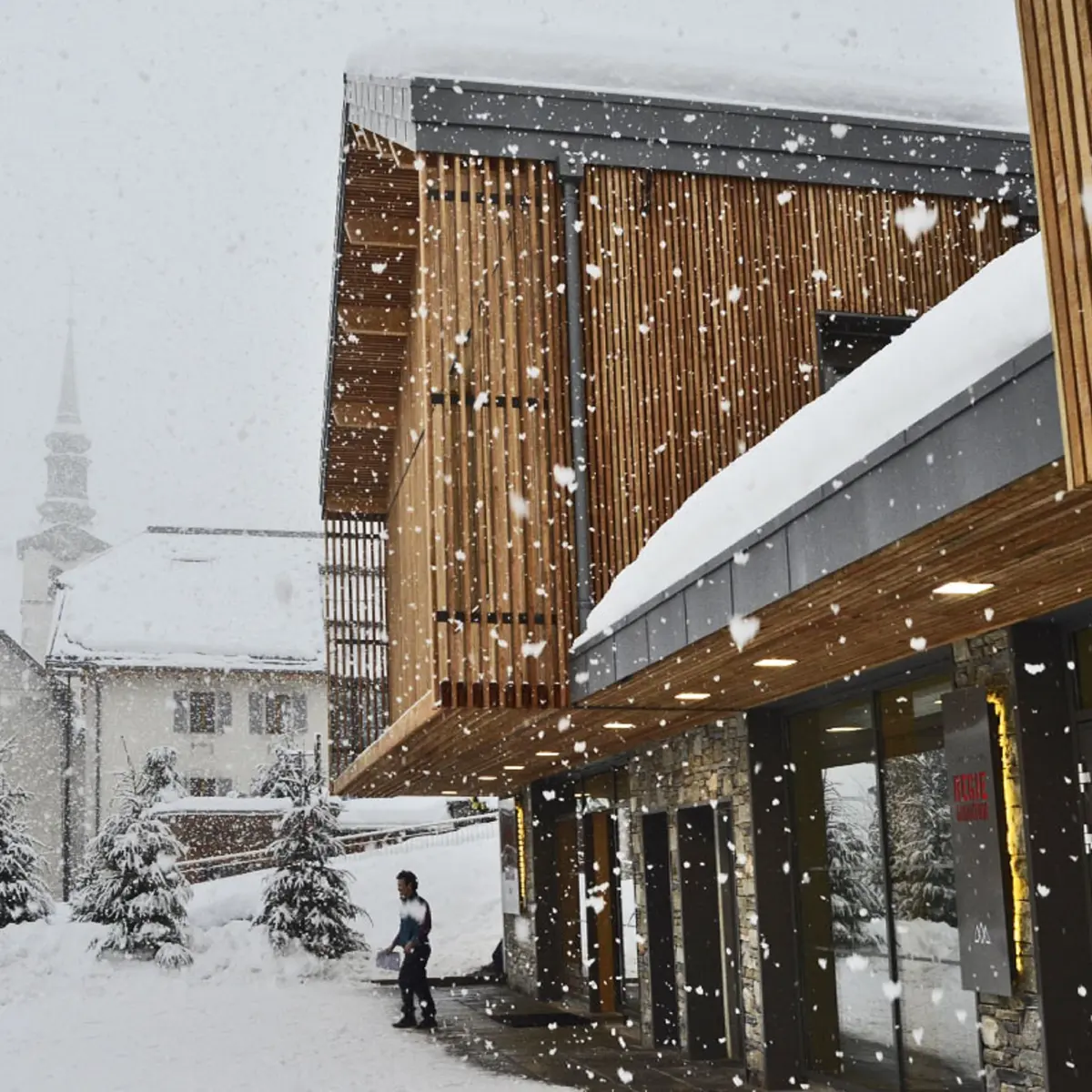 Neige à l'OT des Houches