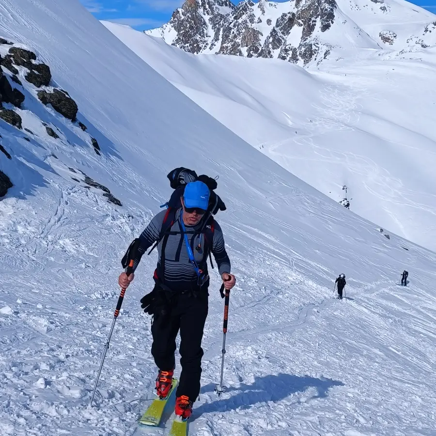 Ski de randonnée avec Alain Tallaron_Val-des-Prés