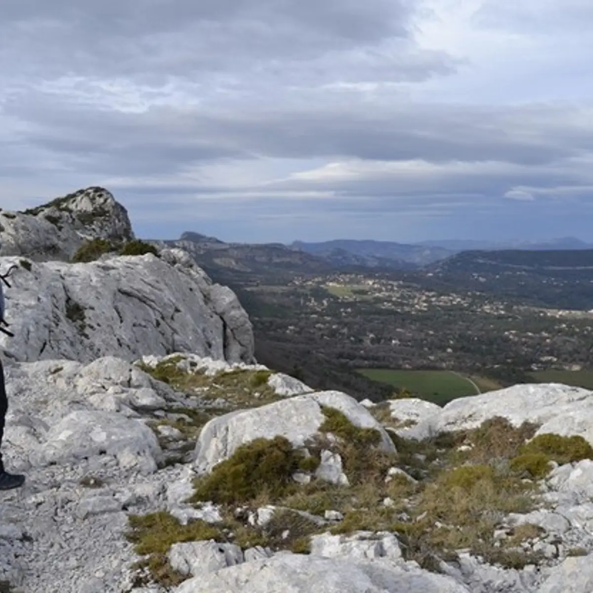 Paysage vers le nord depuis la crête