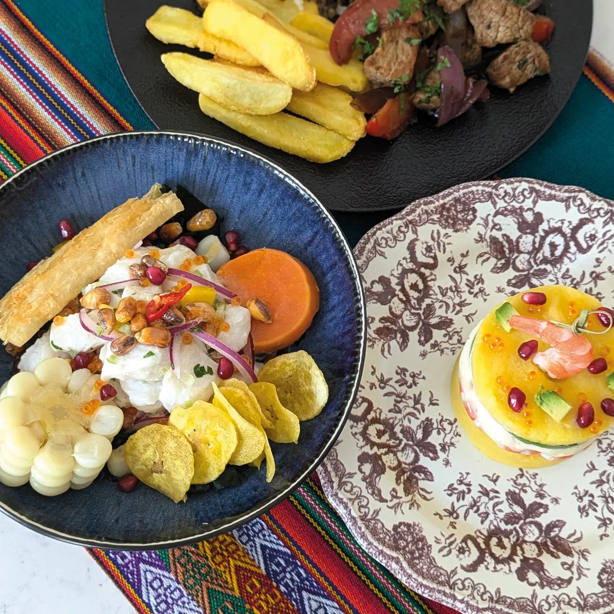 ceviche et lomo saltado