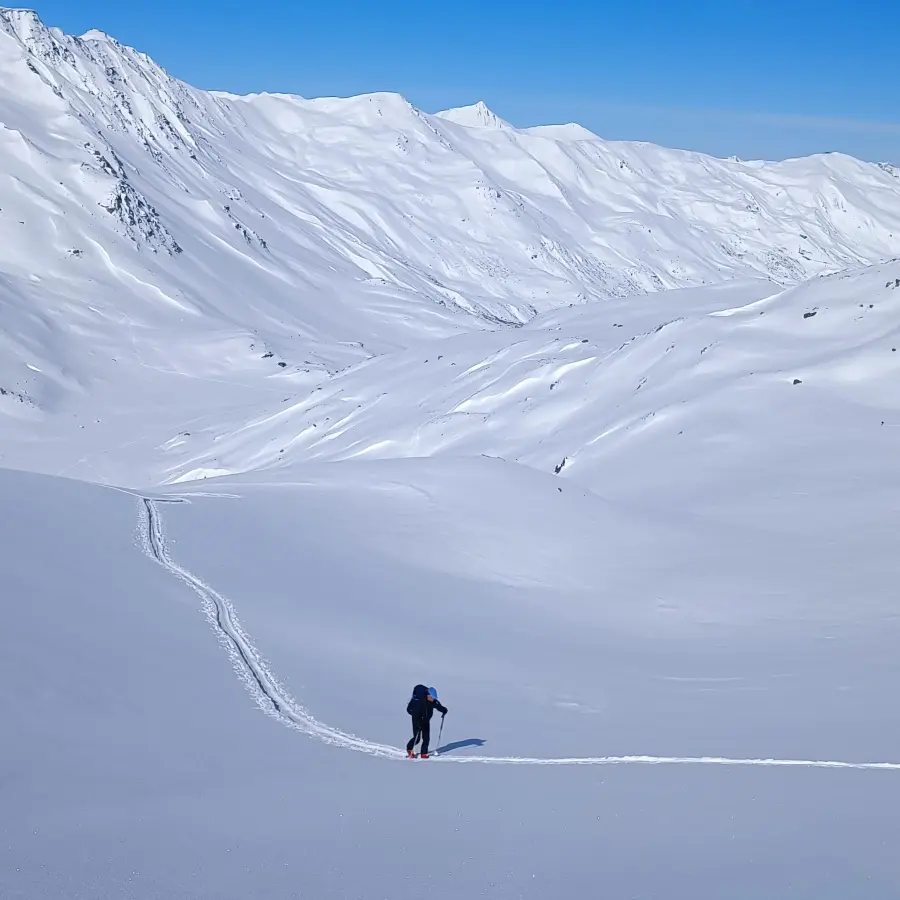 Ski de randonnée avec Alain Tallaron_Val-des-Prés