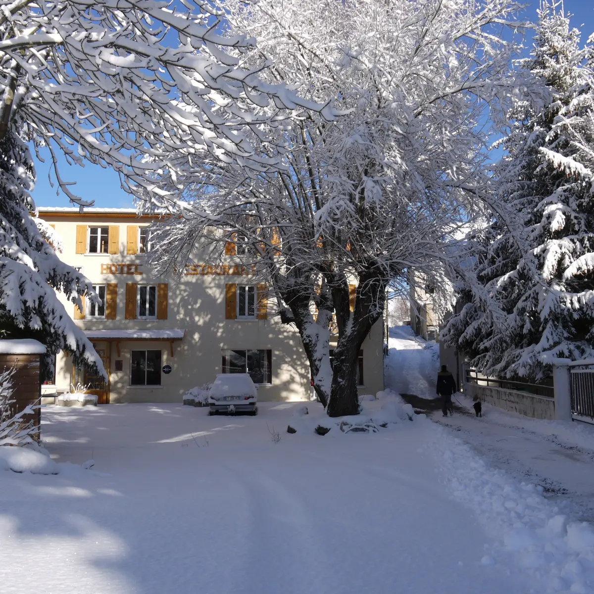 Centre de vacances le Torrent en hiver.