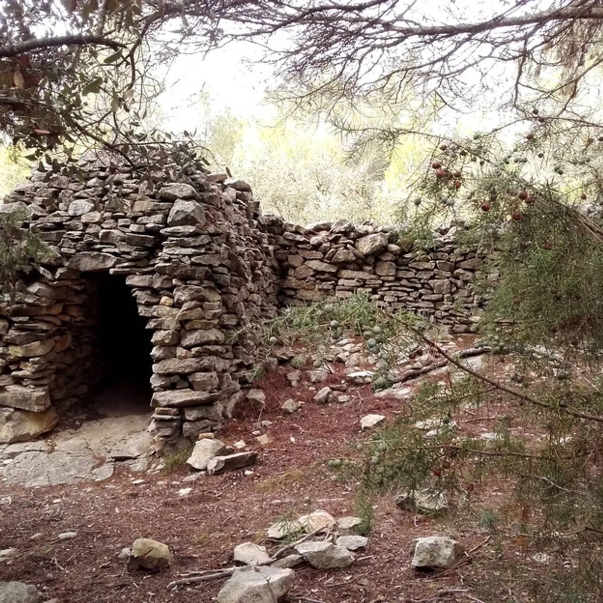 Abris le long du mur de la peste