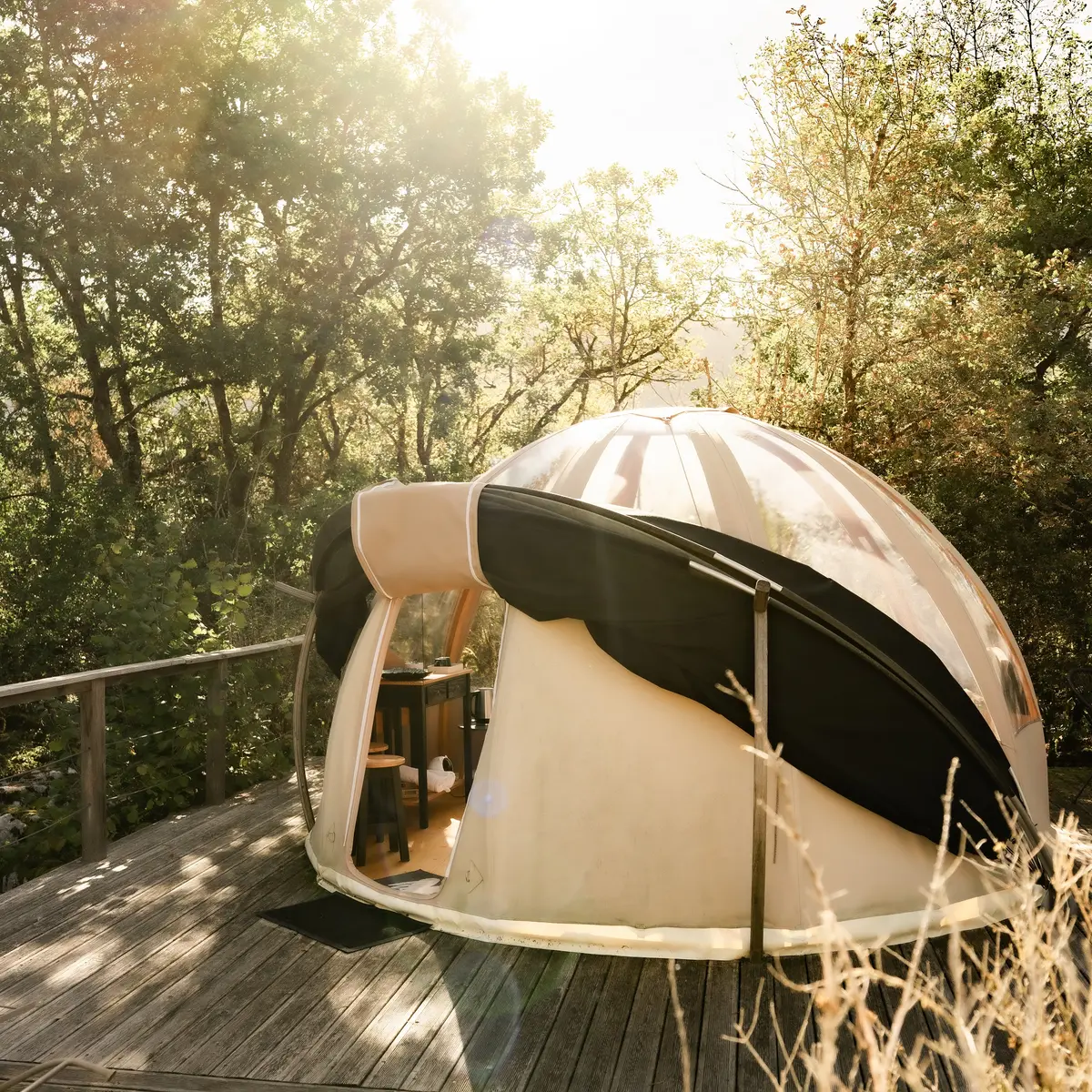 Duo : Wigwam et Dodôme étoilé des Géorennes_Champfromier