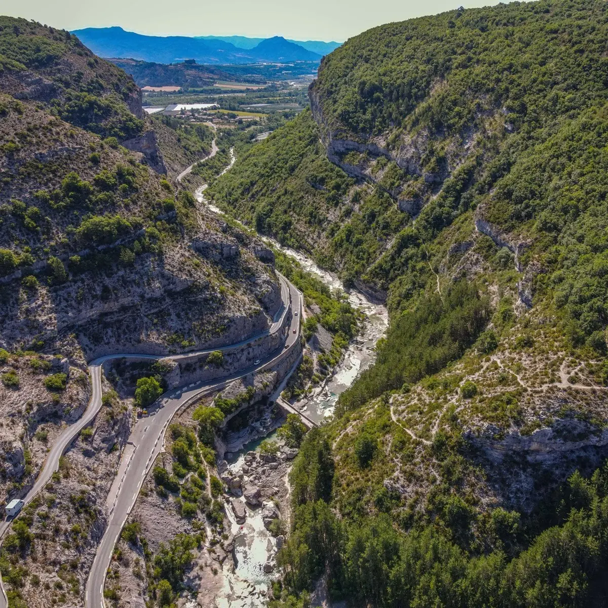Montée de Chabre, départ des Gorges de la Méouge