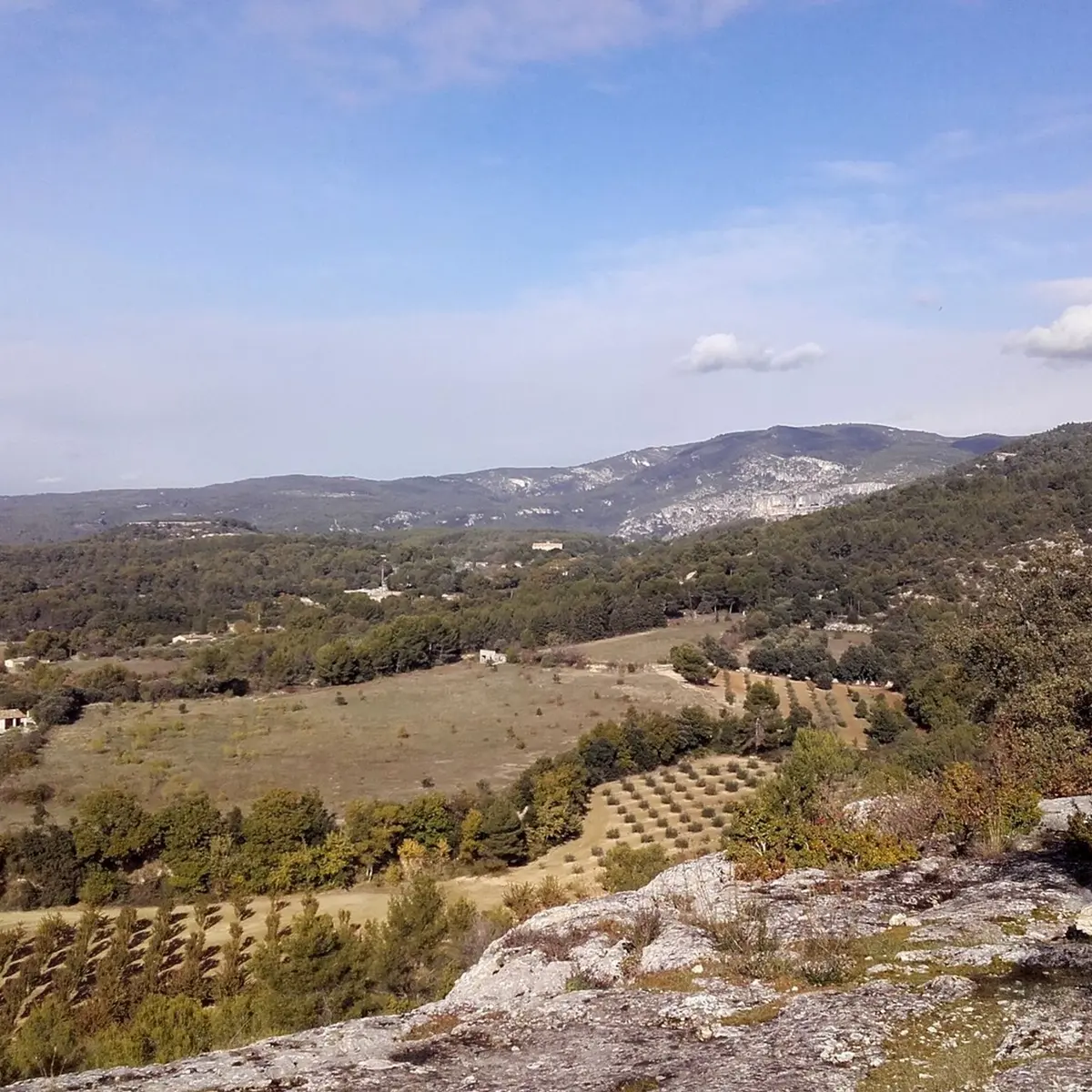 Vue depuis le sentier découverte de Lagnes