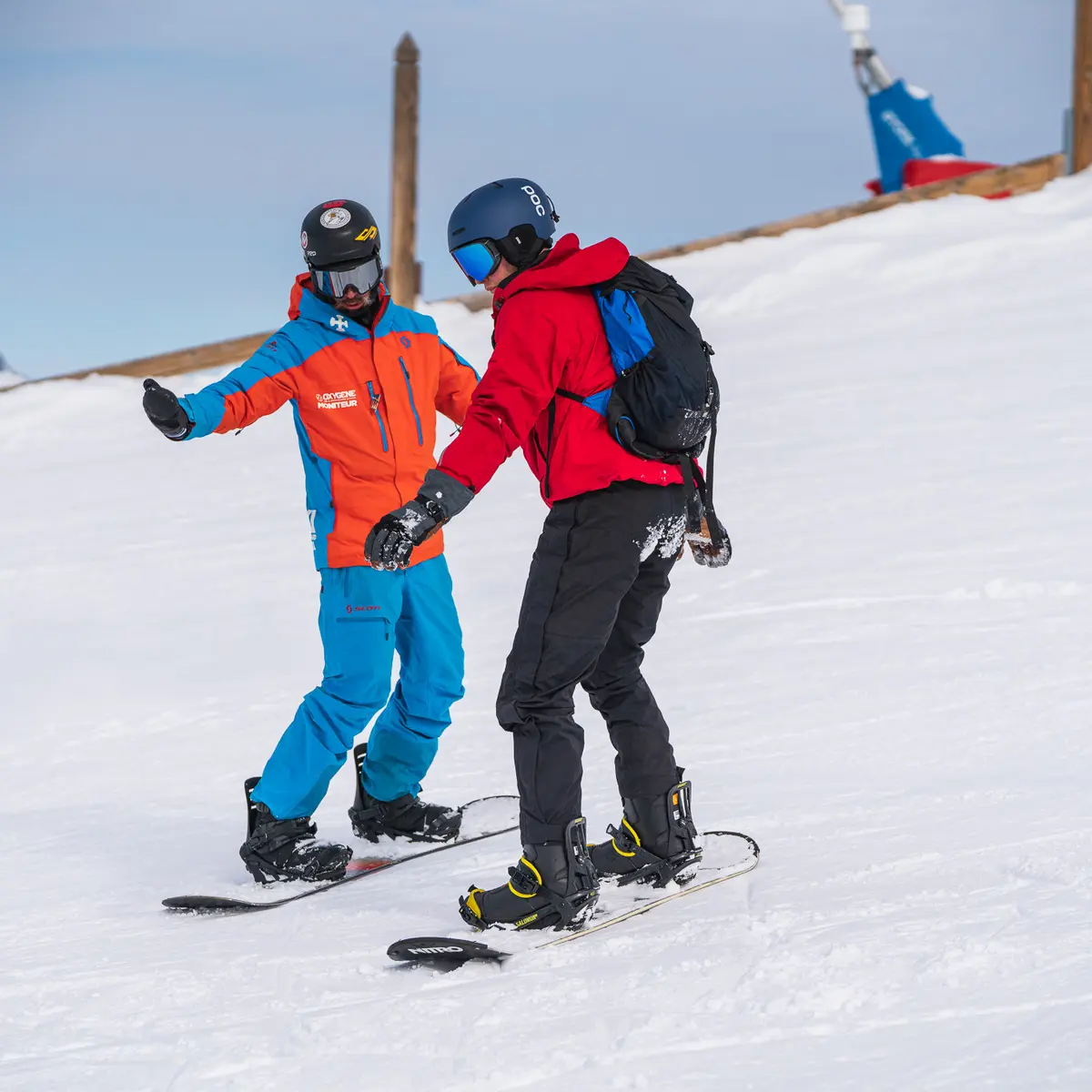 Cours de snowboard avec Oxygène