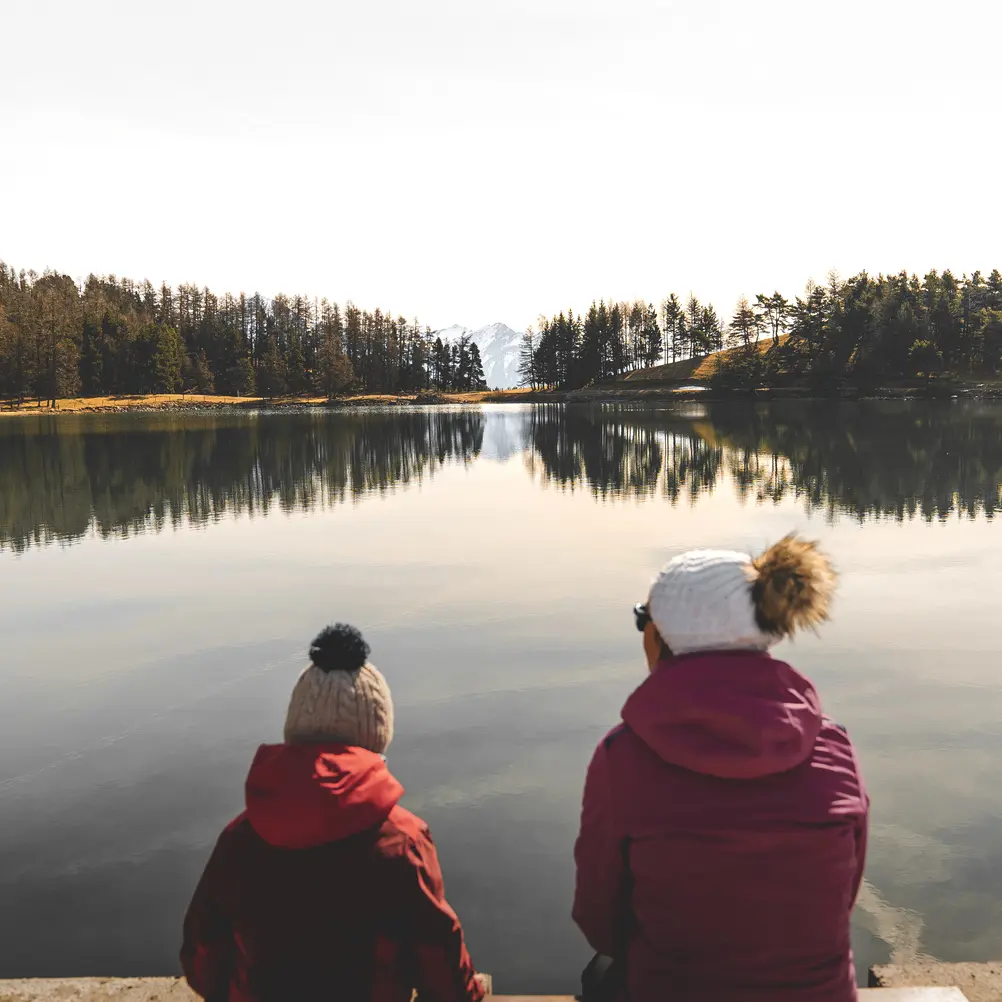 Pause contemplative au lac des barbeyroux