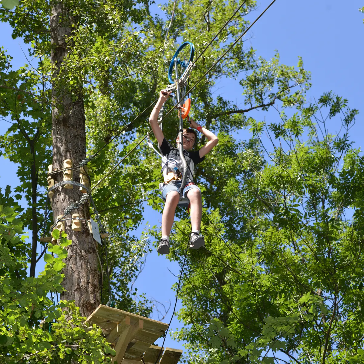 Parcours accrobranche l'Aventure Saint-Jean-de-Maurienne