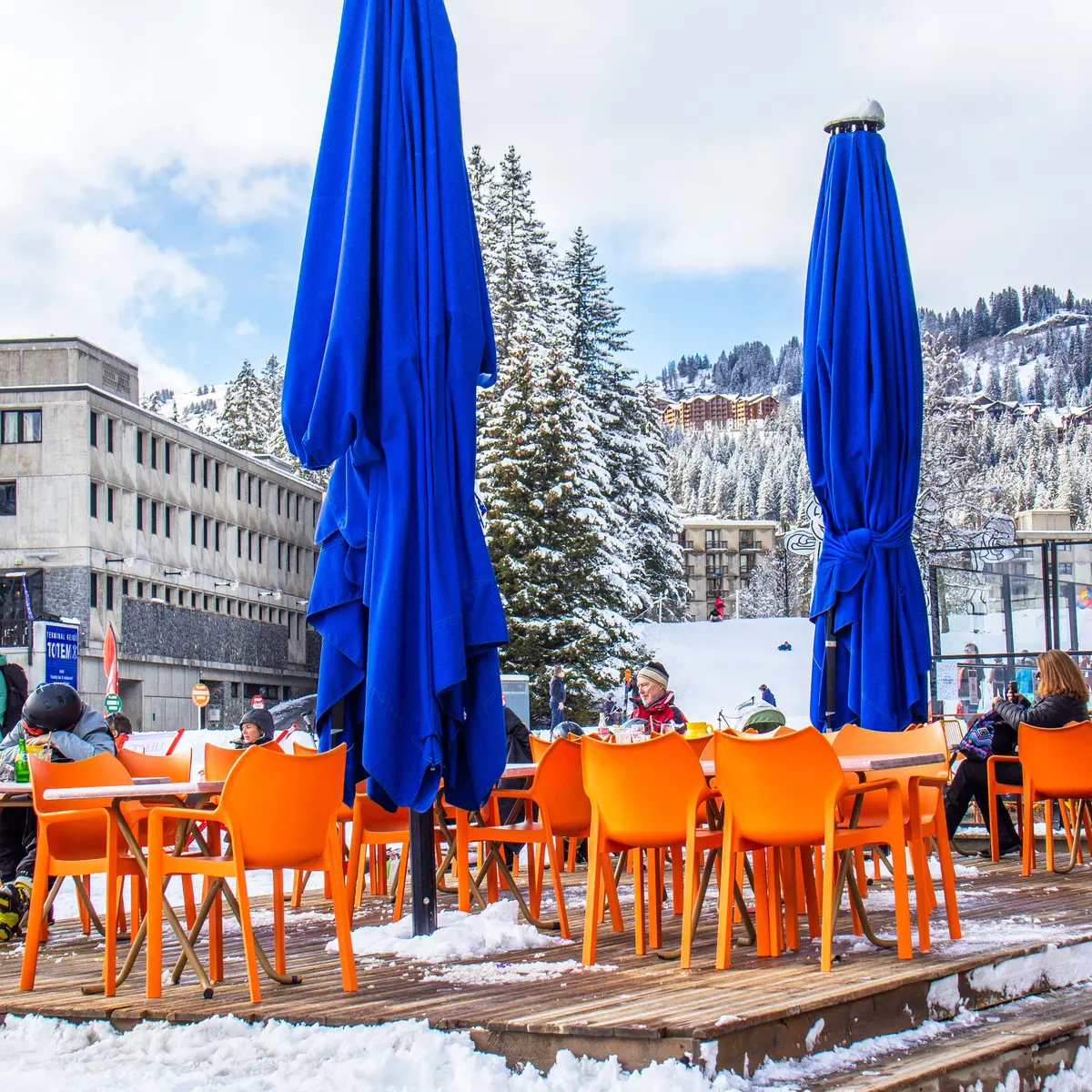 Terrasse hiver du restaurant