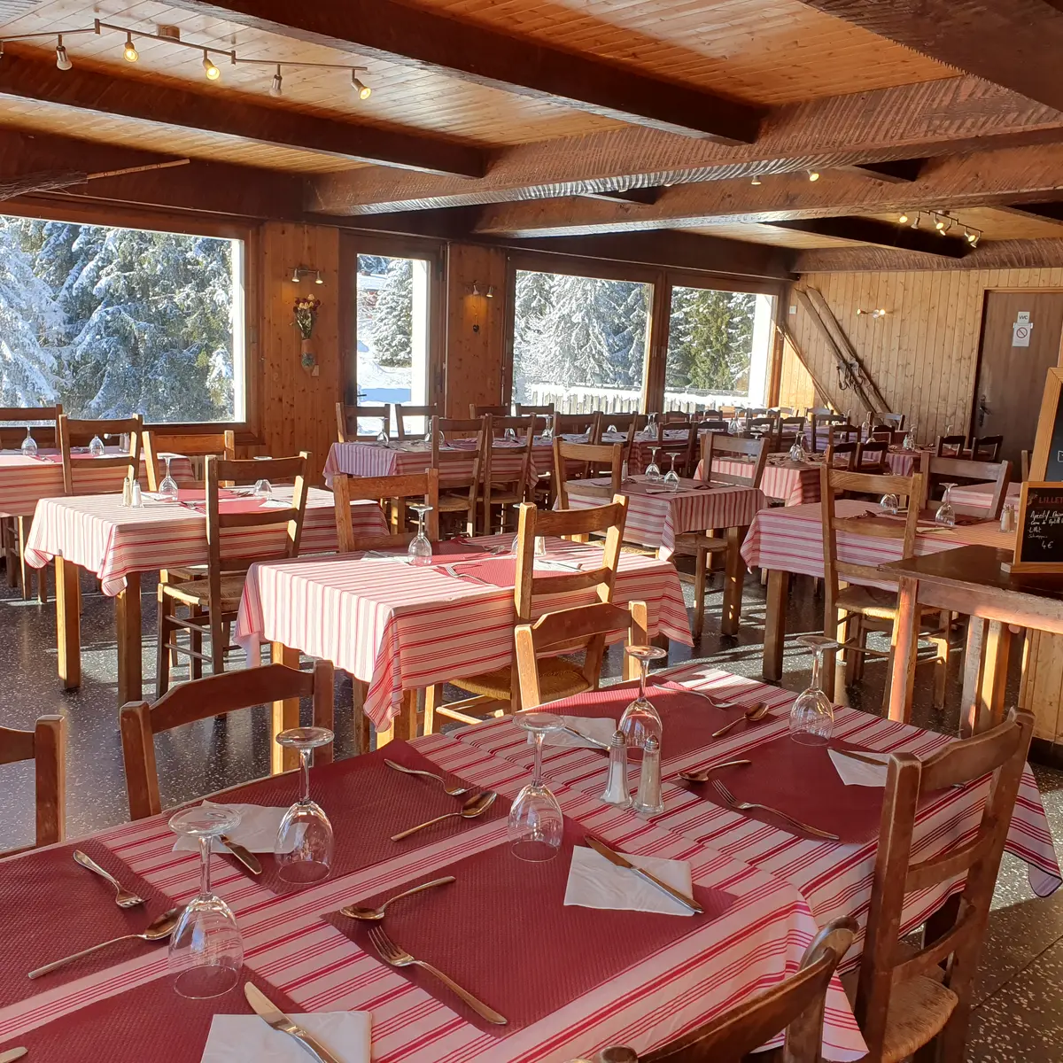 Salle intérieure Restaurant Les Rosières