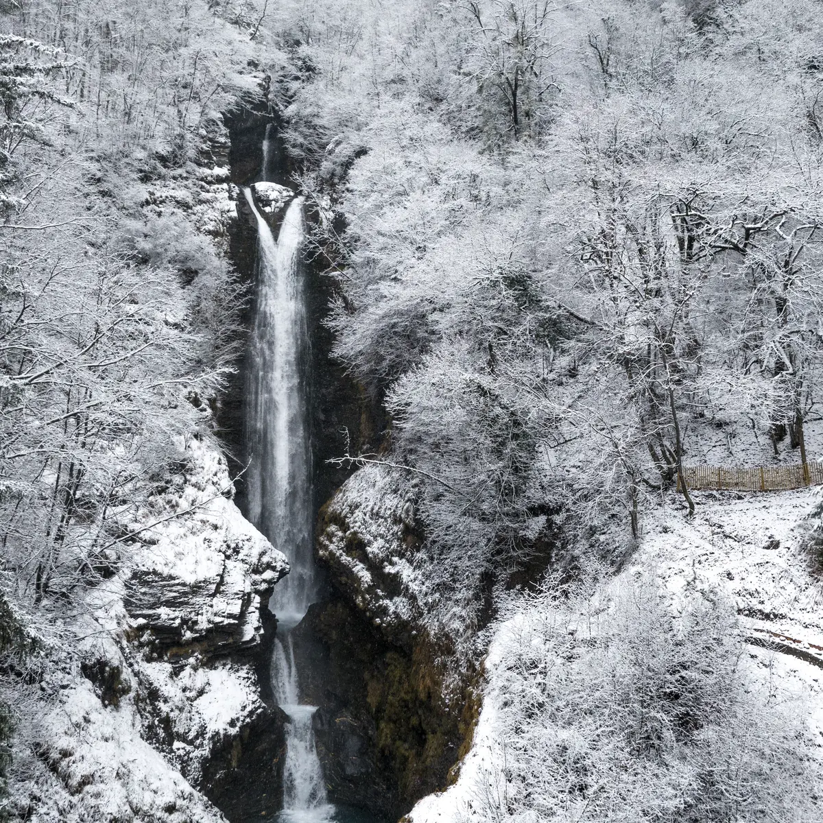 La Cascade de Chedde en hiver