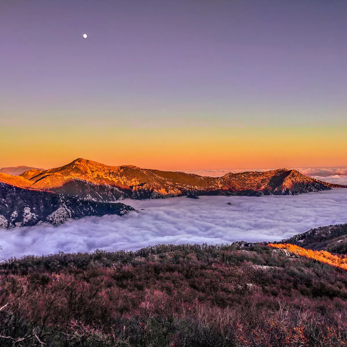 Coucher de Soleil depuis le Mont Ours Castillon