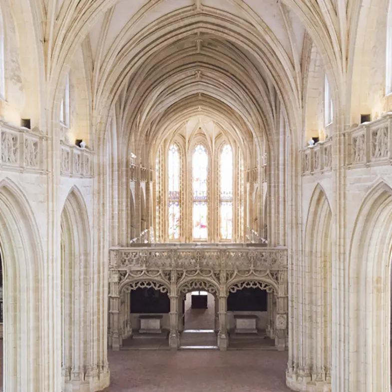 A l'intérieur de l'Eglise de Brou