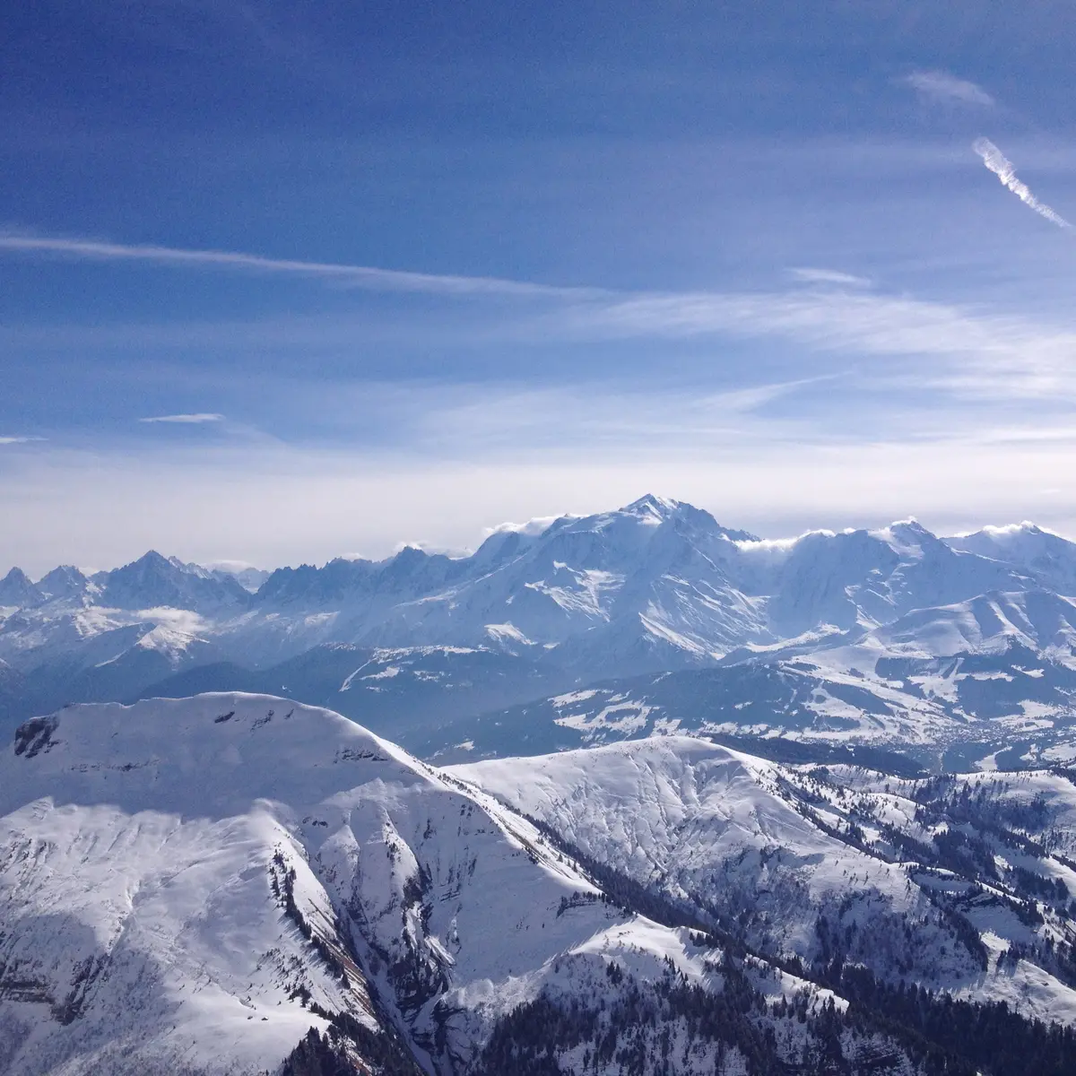 vue aérienne grand bornand