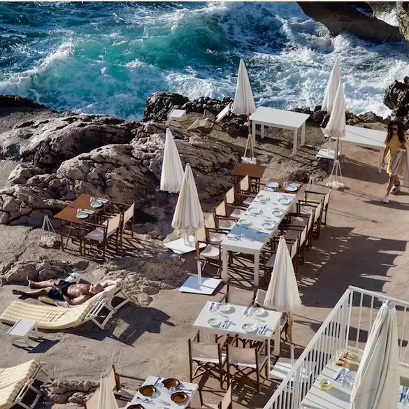 La terrasse en bord de mer