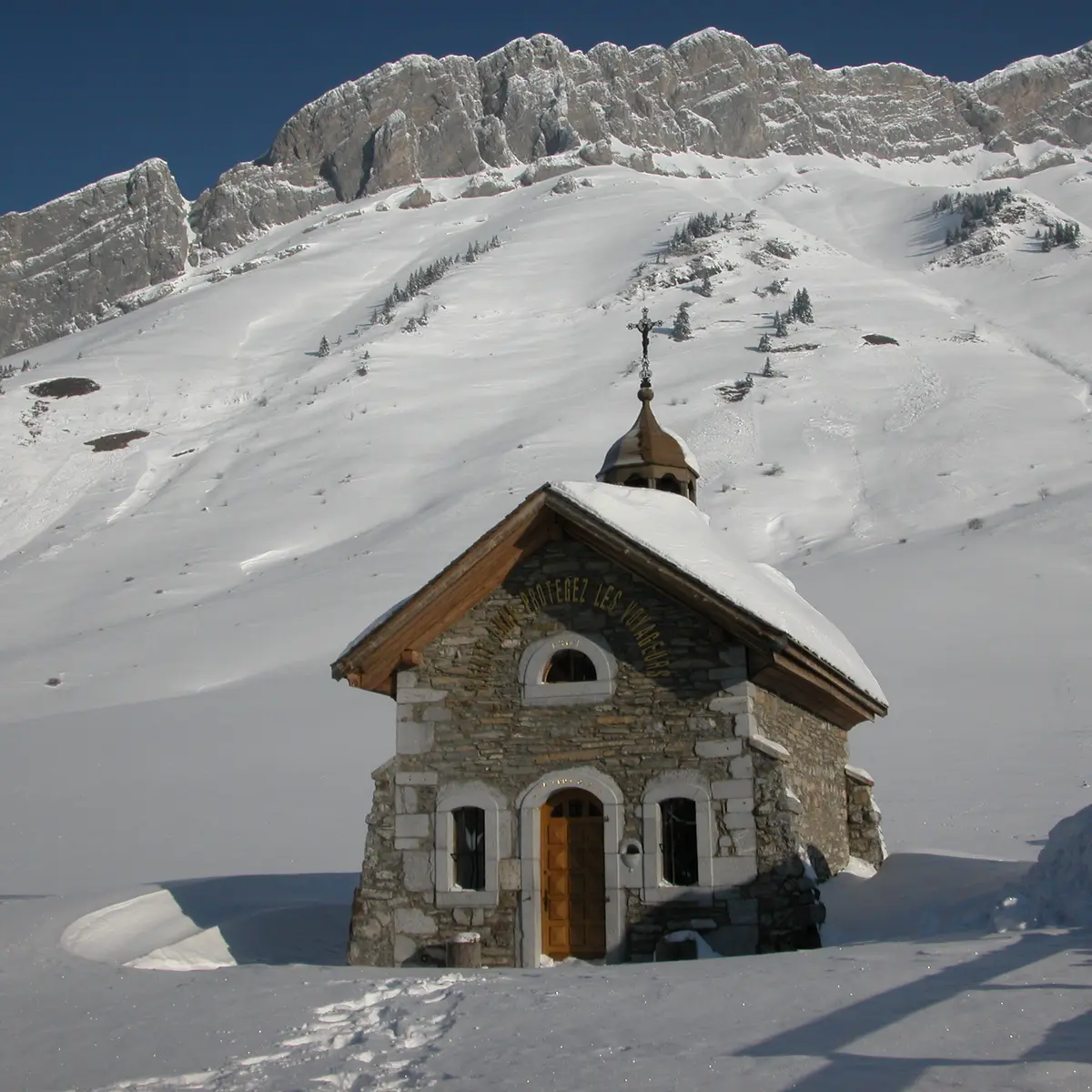 Chapelle Sainte Anne en hiver