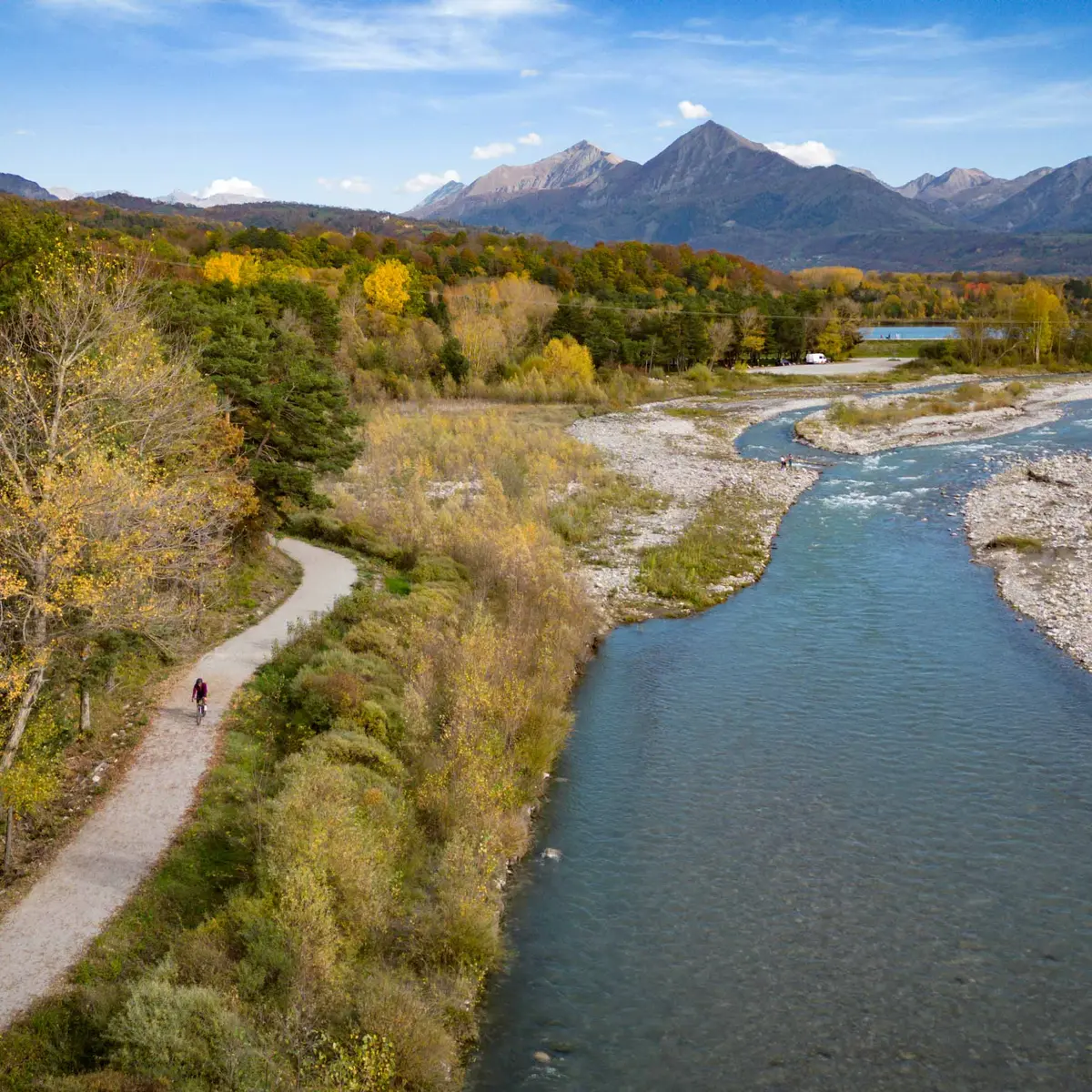 Itinéraire voie douce le long du drac