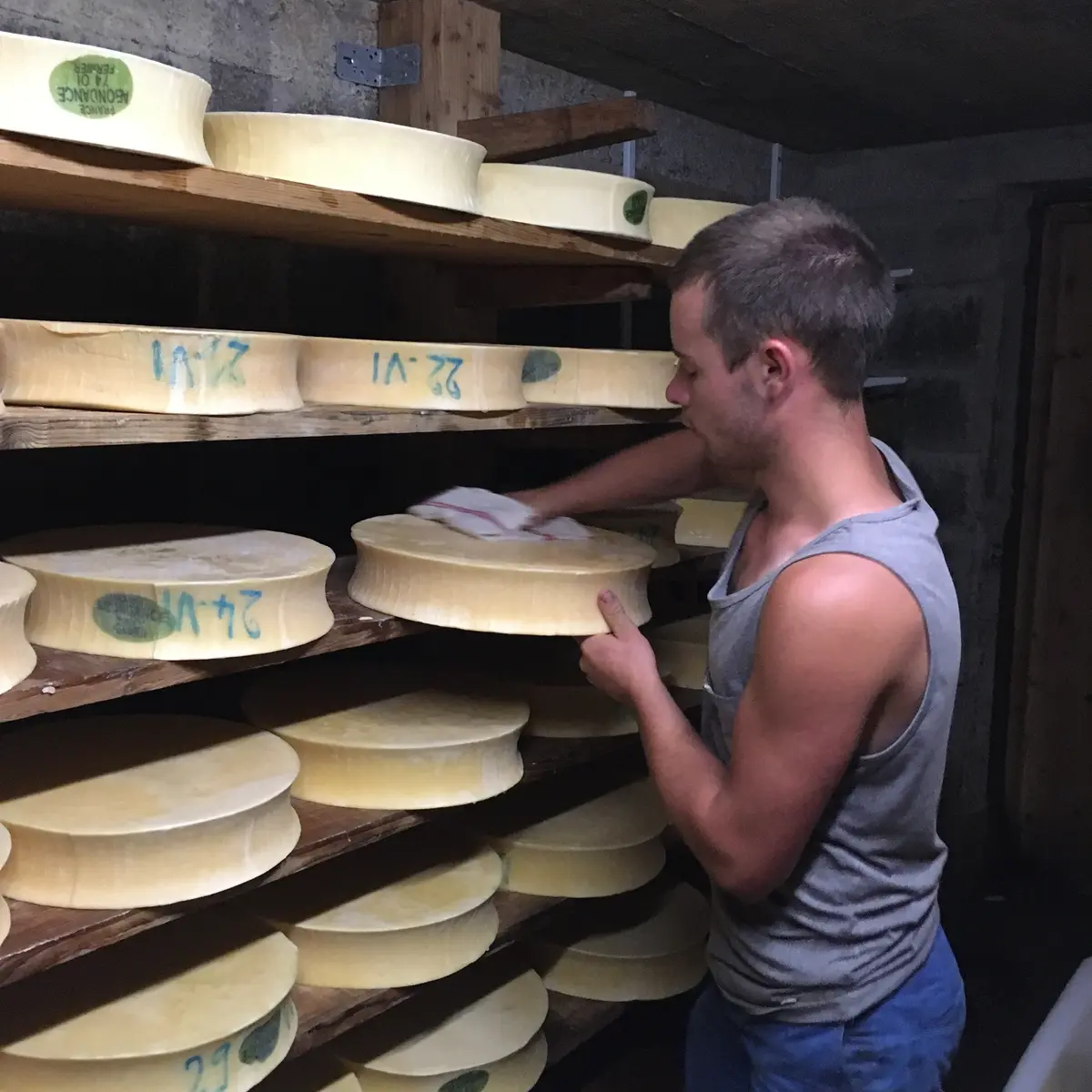 Cave d'affinage des fromages Abondance