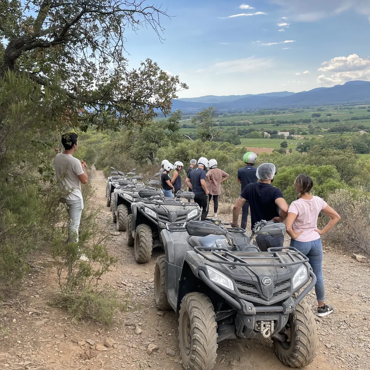 Balade en Quad dans les vignes à Pierrefeu du Var