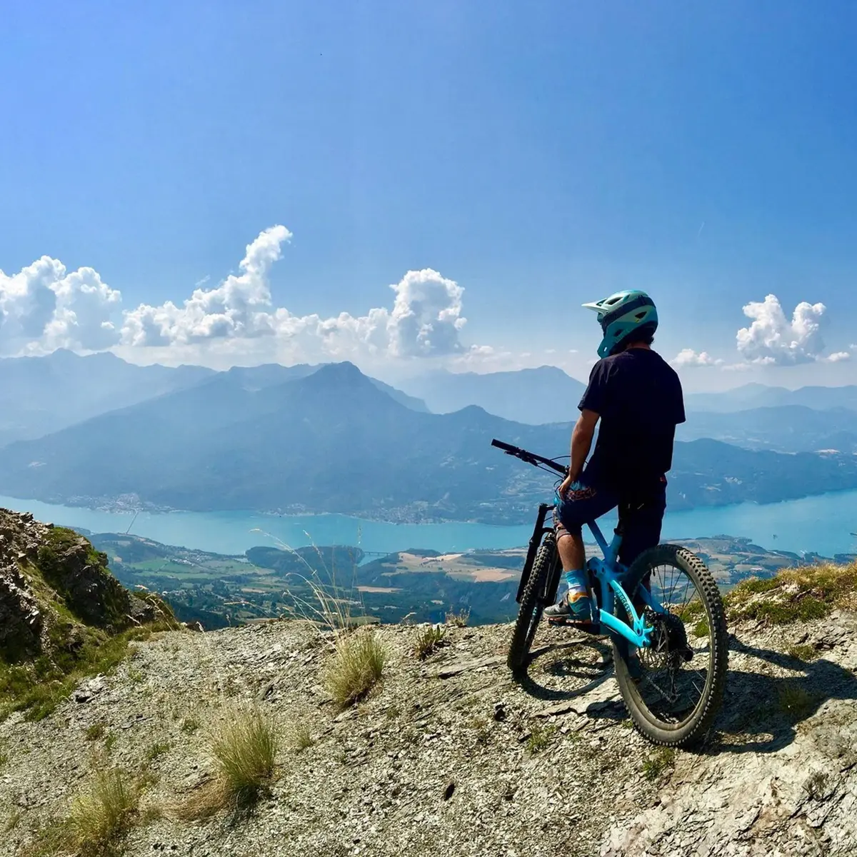 Vu du lac depuis le sommet de Réallon