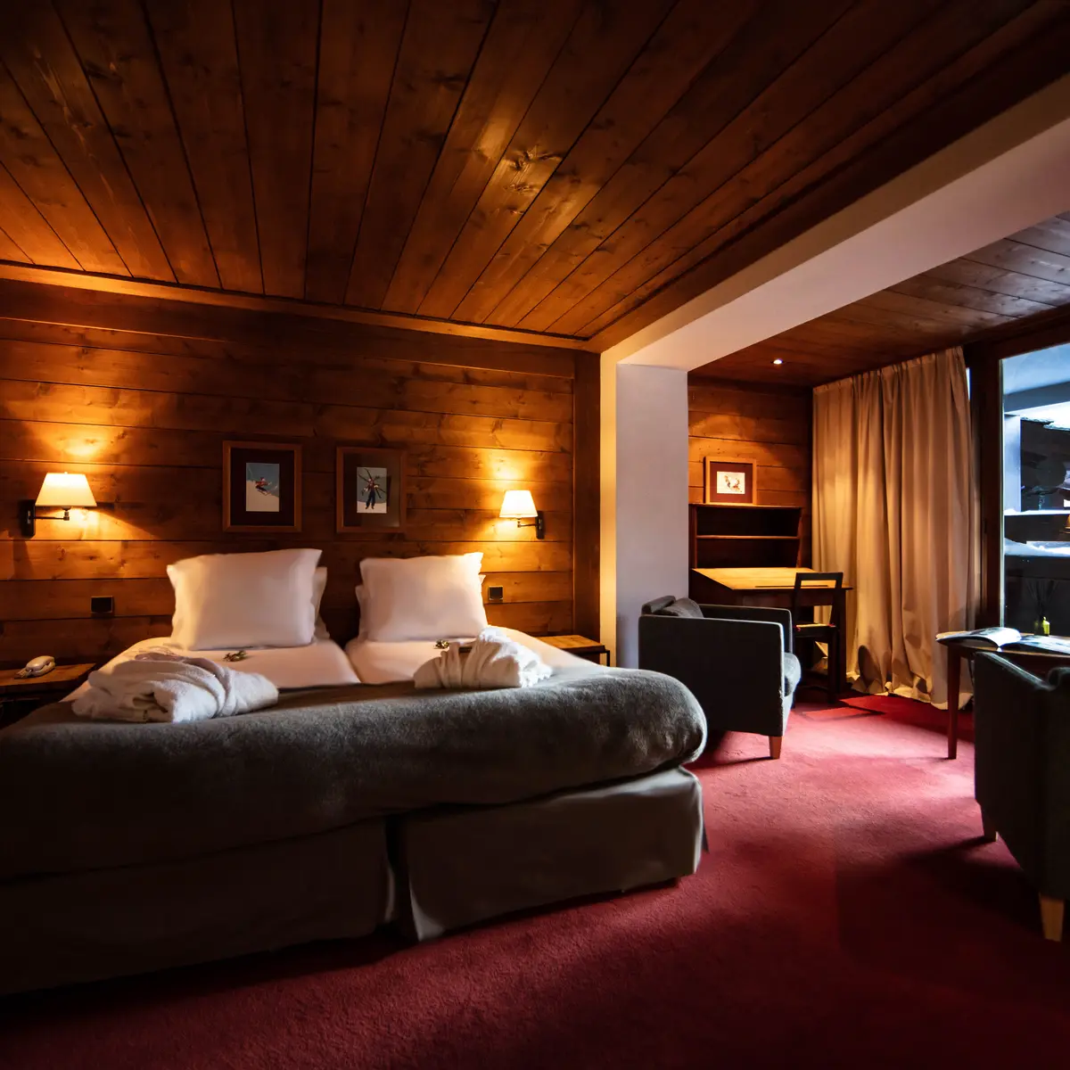 Hôtel La Savoyarde Val d'Isère - Intérieur chambre 2