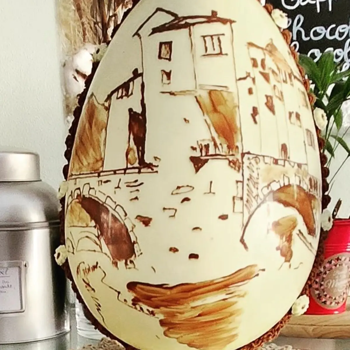 photo le pont vieux en chocolat