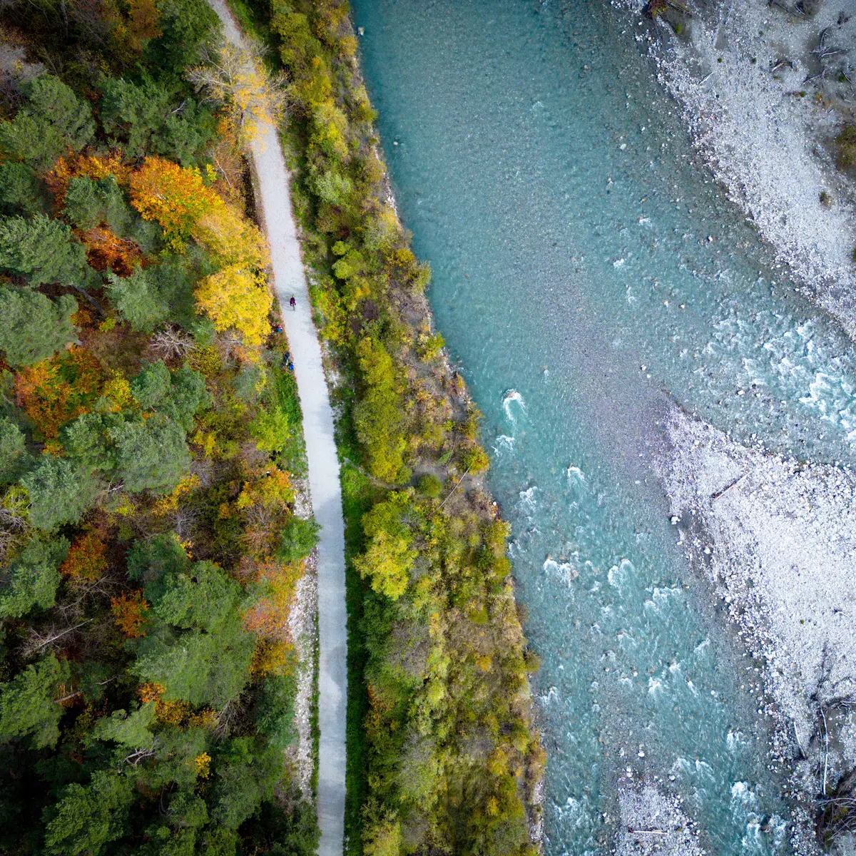 Itinéraire voie douce le long du drac
