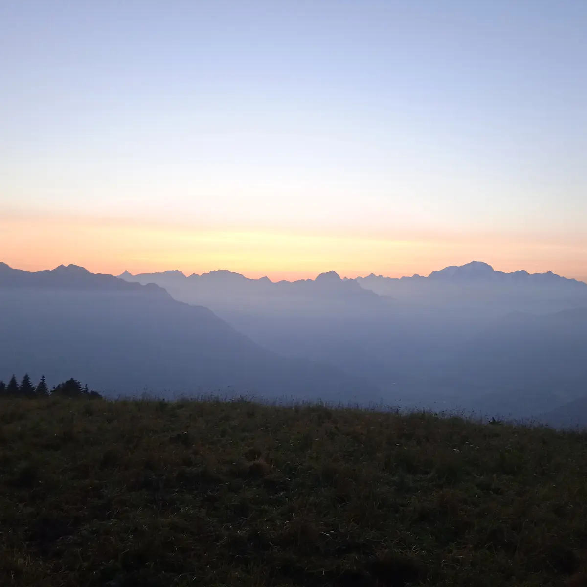 Lever de soleil Montagne du Charbon