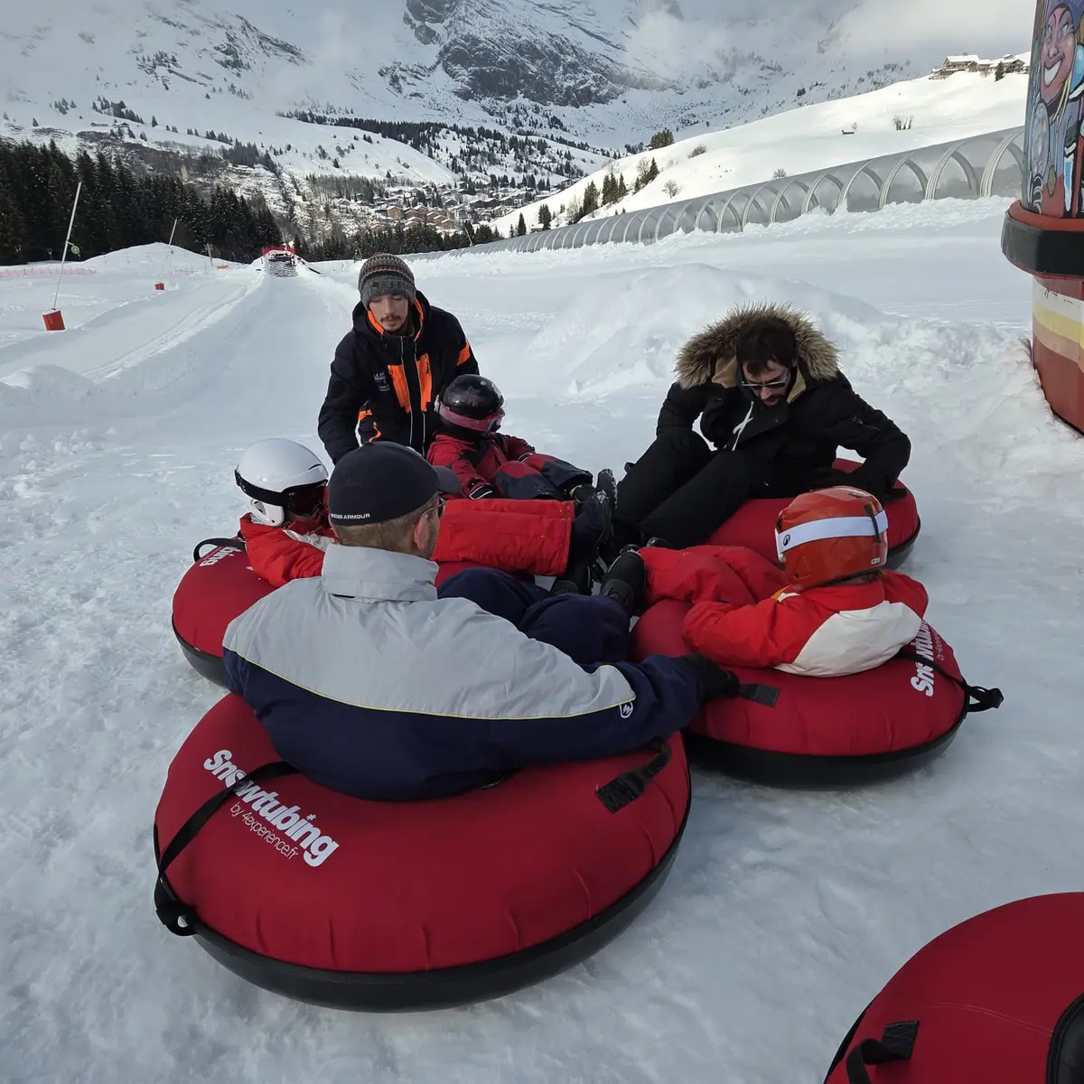 Snowtubing departure point_Le Grand-Bornand