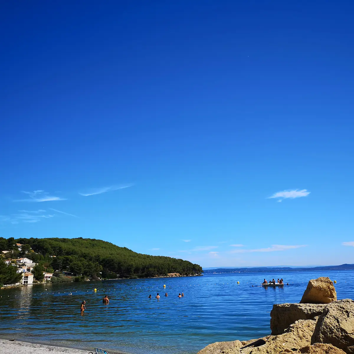 Plage du ranquet sur l'étang de Berre