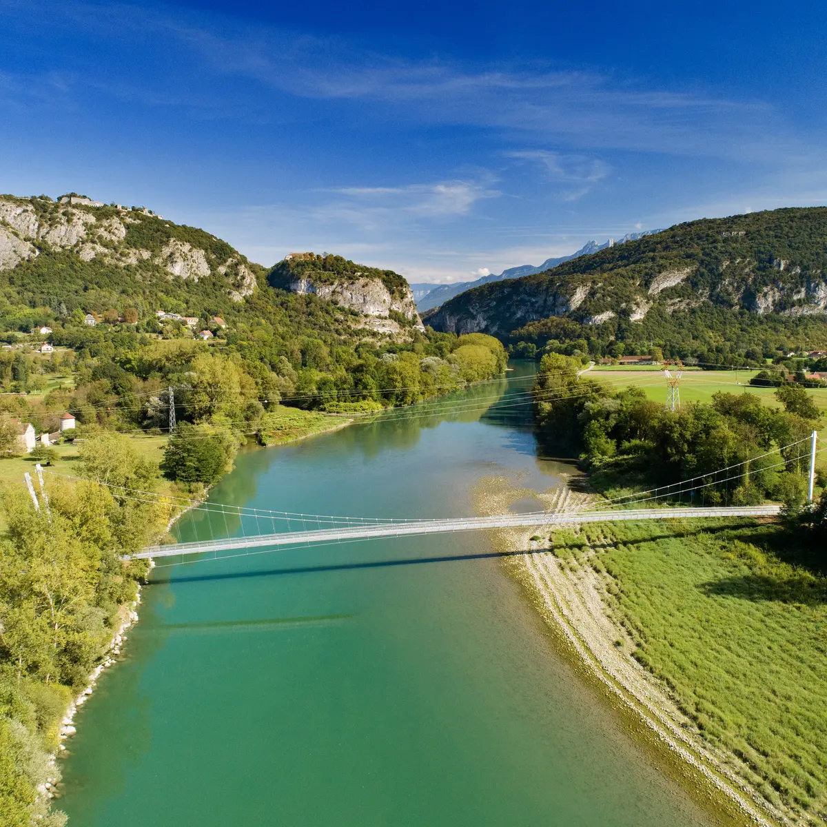 Passerelle de Virignin vers la Savoie