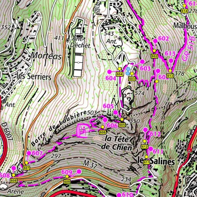 Carte balisage