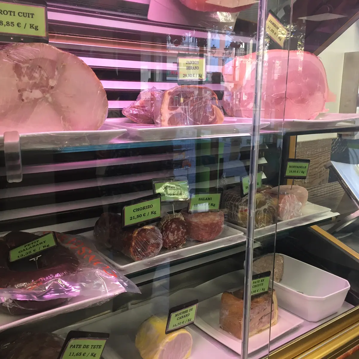 Choix de charcuteries du magasin PROXI