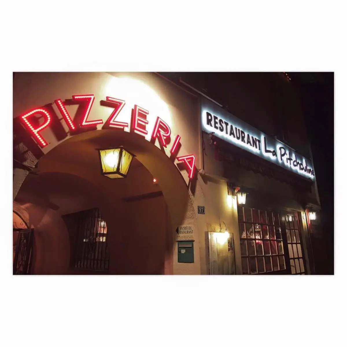 Entrance to the restaurant