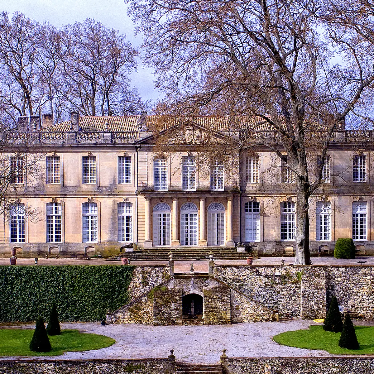 Façade du château de Sauvan