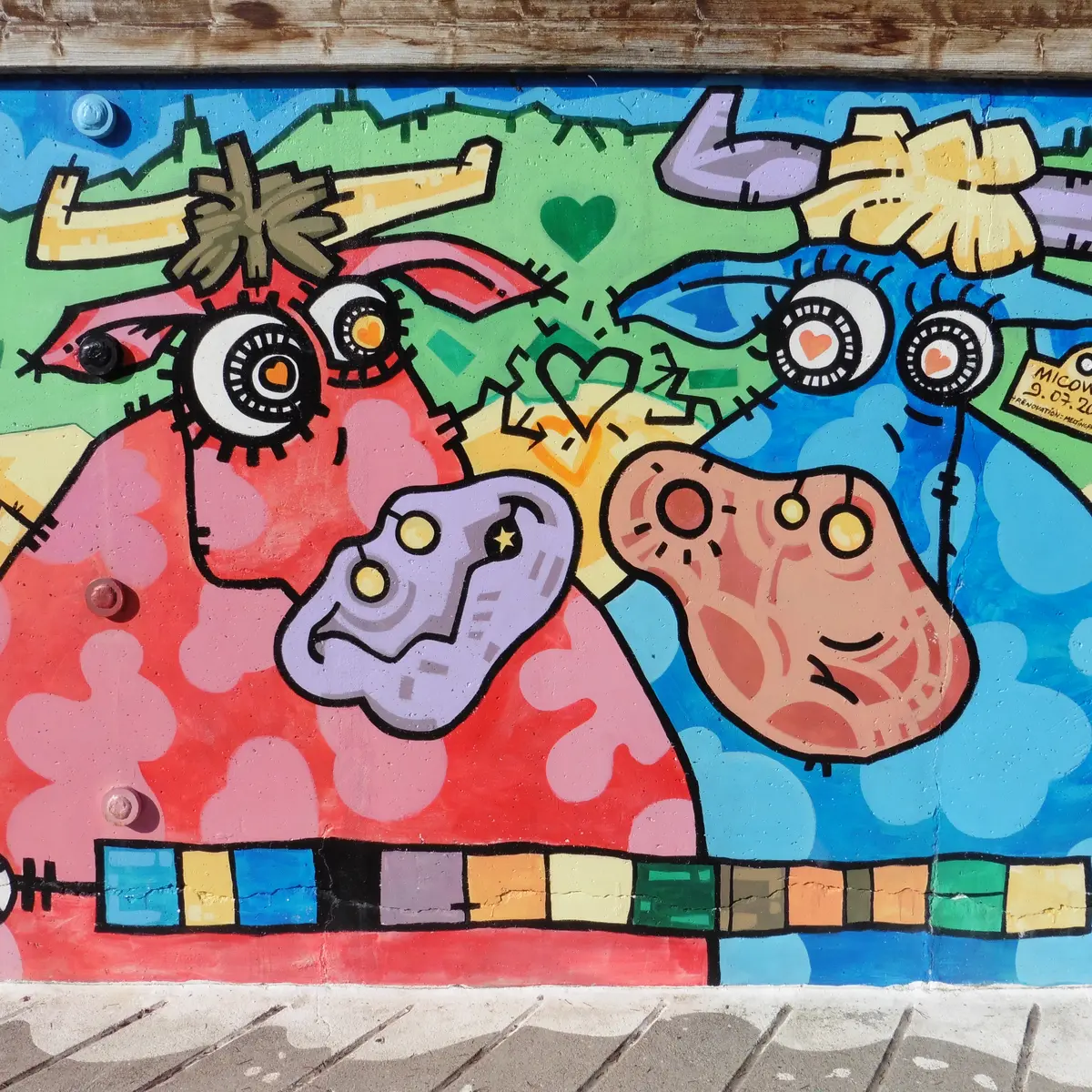 Art vache Buvez du lait