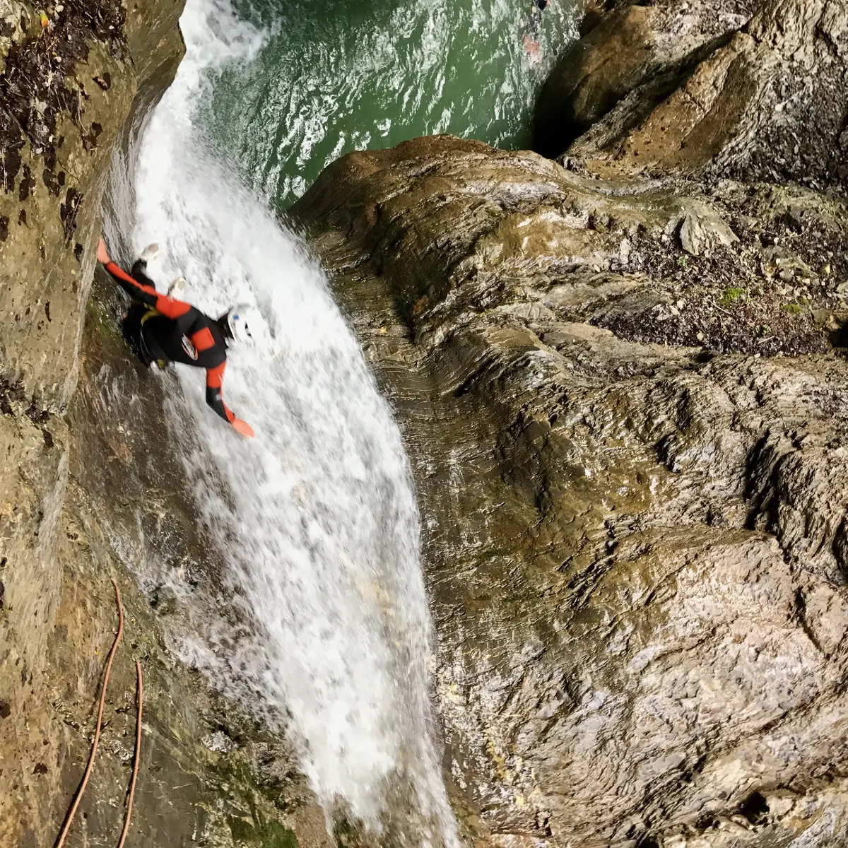 Canyoning  avec le bureau des guides Châtel-val d'Abondance