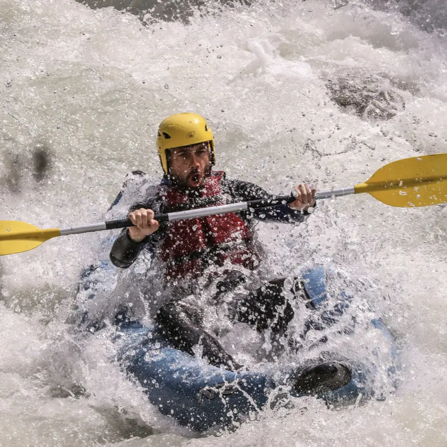 Navigation Aventures PASSY - Kayak-raft - River Explorer Original - Adventures Payraud Session Raft ©