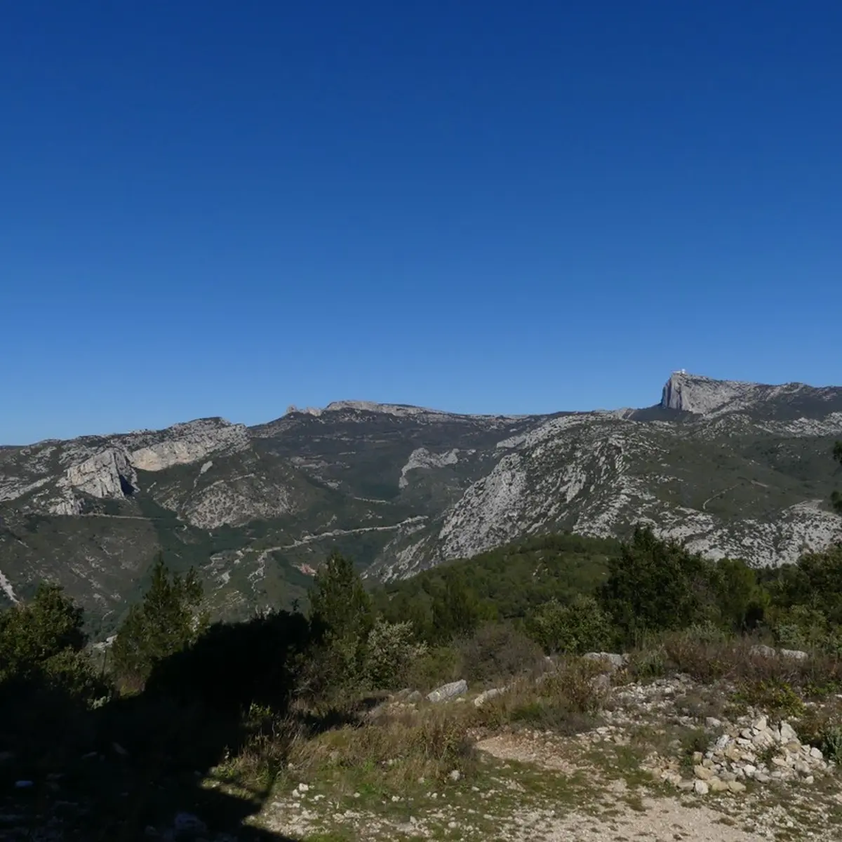 La vue depuis le mont Cruvelier