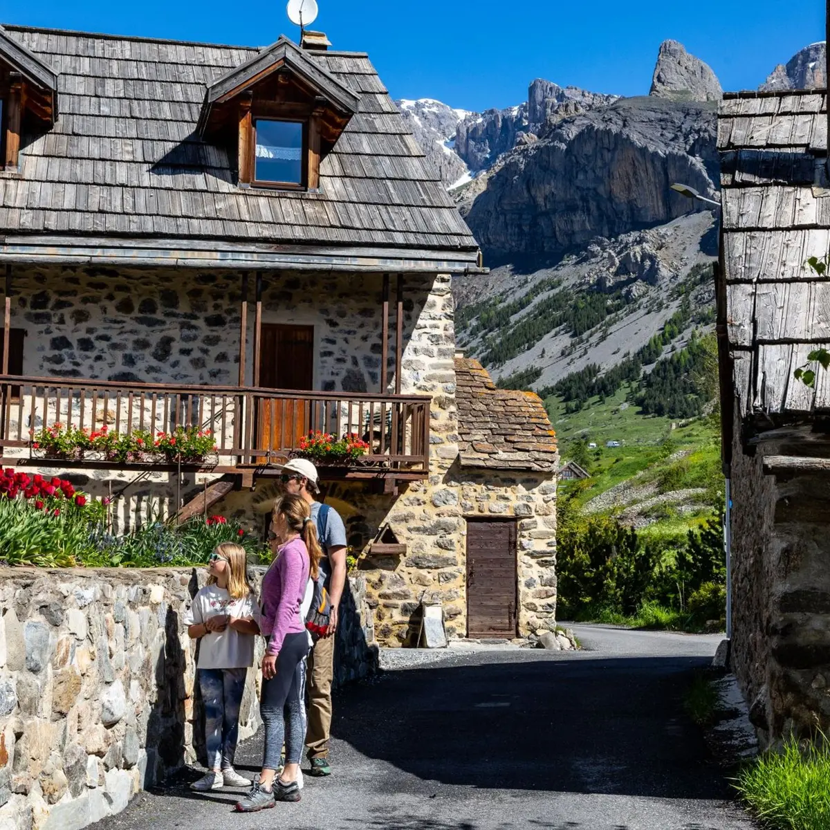 Arrivée au hameau du Lauzet