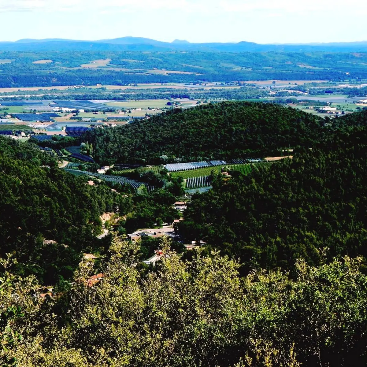 La Durance depuis les crêtes de Bellevue