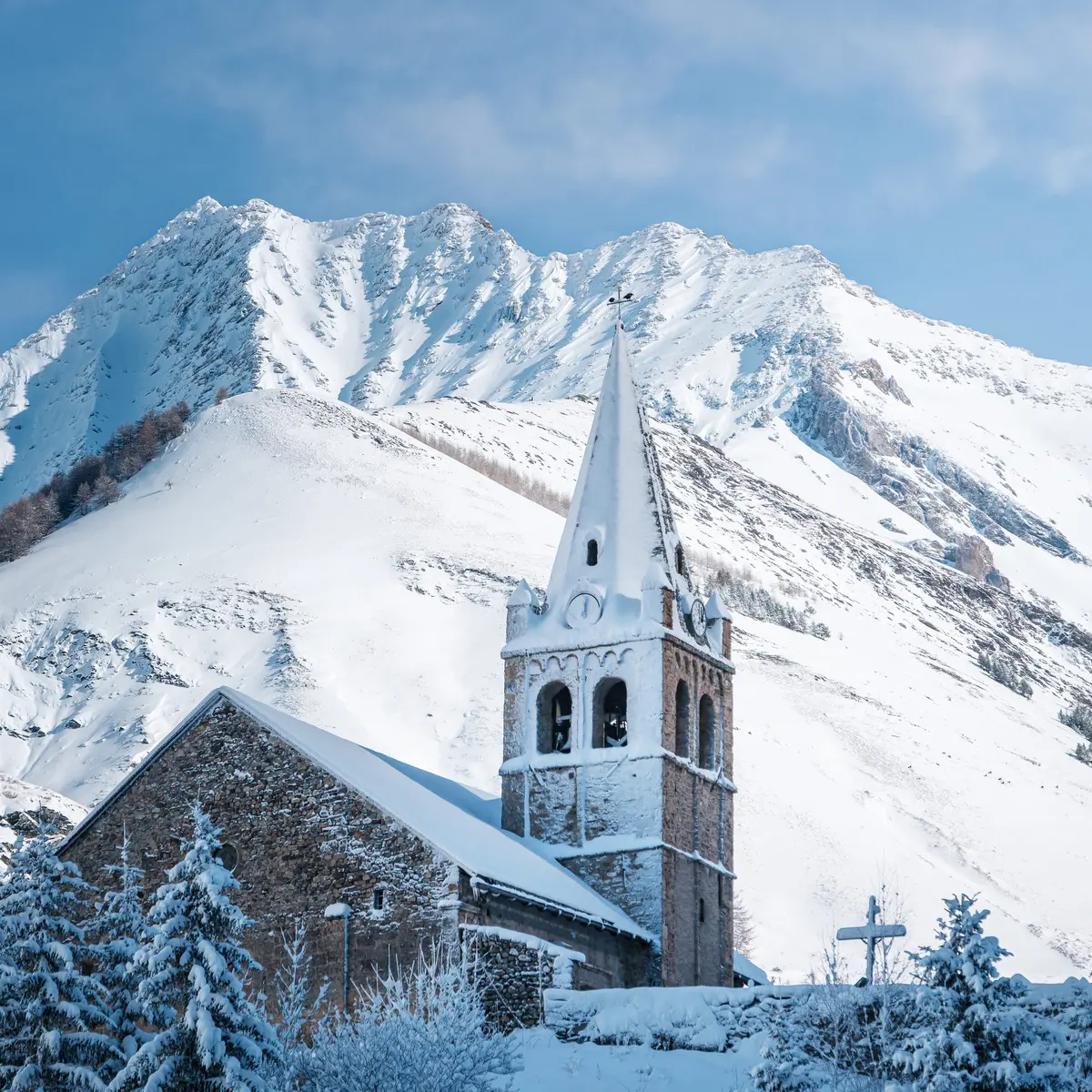 La Grave sous la neige