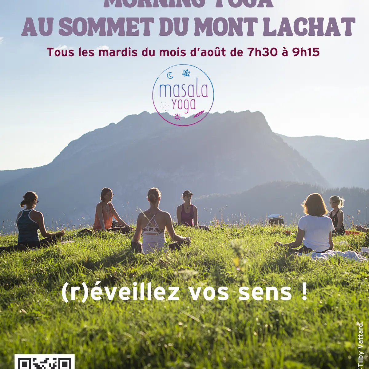 Affiche Morning yoga au sommet du Lachat